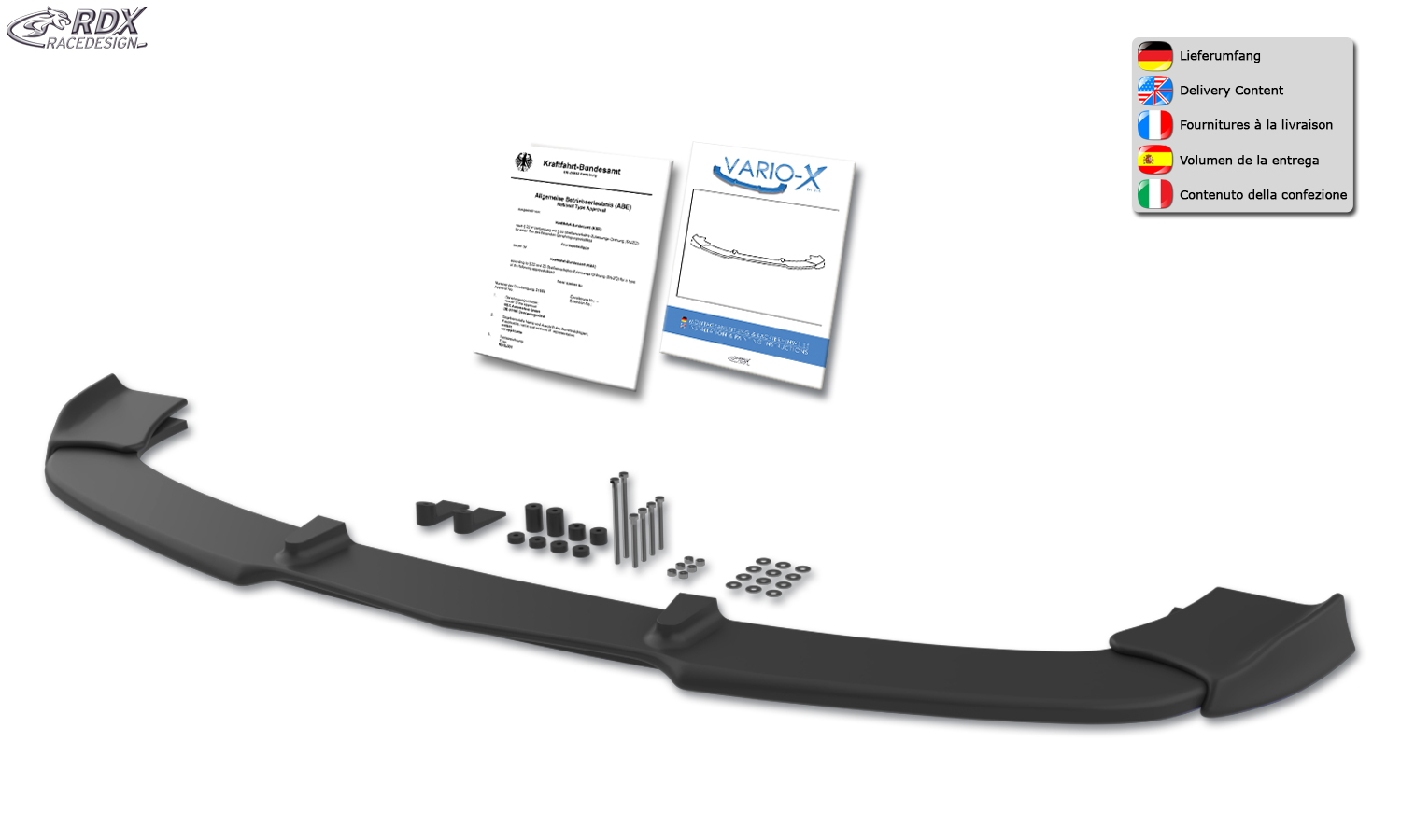 RDX VARIO-X esispoiler – Mercedes-Benz SLK R171 –2008