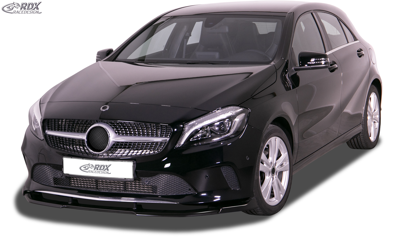 RDX VARIO-X front splitter – Mercedes-Benz A-Class W176 (2015–2018)