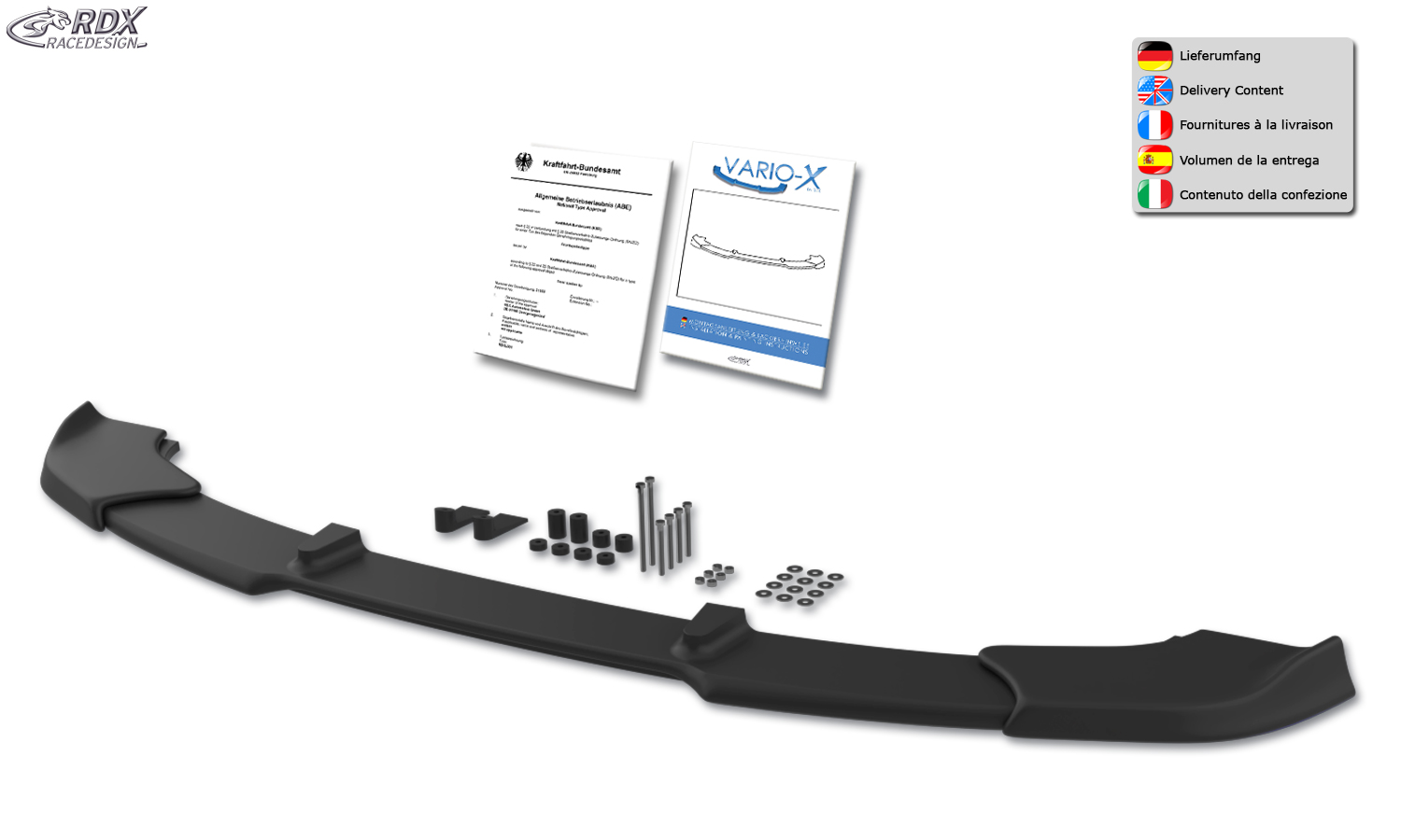 RDX VARIO-X front splitter – BMW 3 Series E36