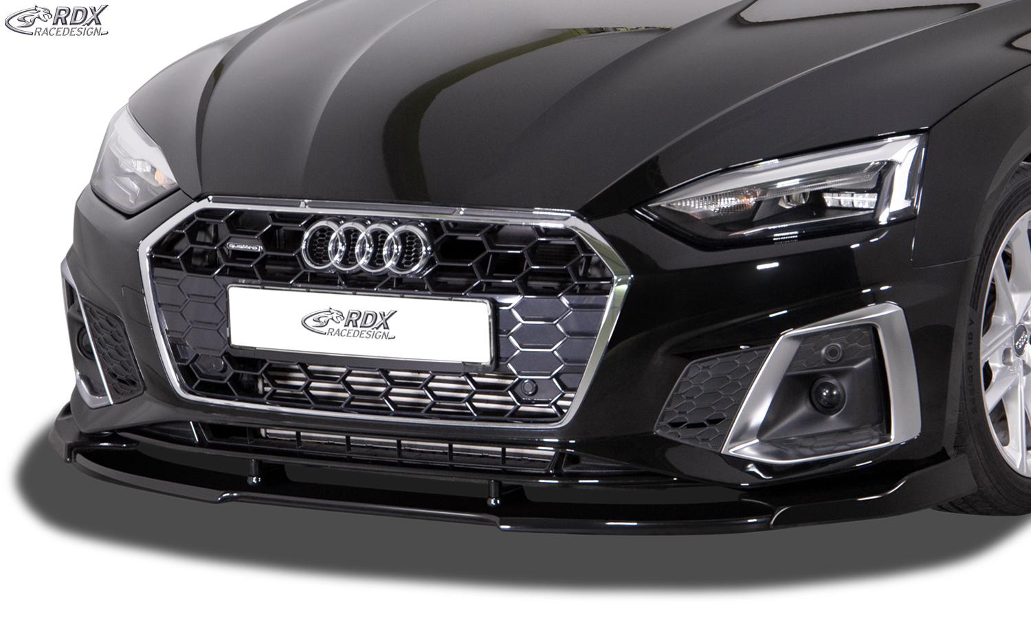 Передний сплиттер RDX VARIO-X – Audi A5 S-Line/S5 (F5, 2020–) (купе + кабриолет + Sportback)