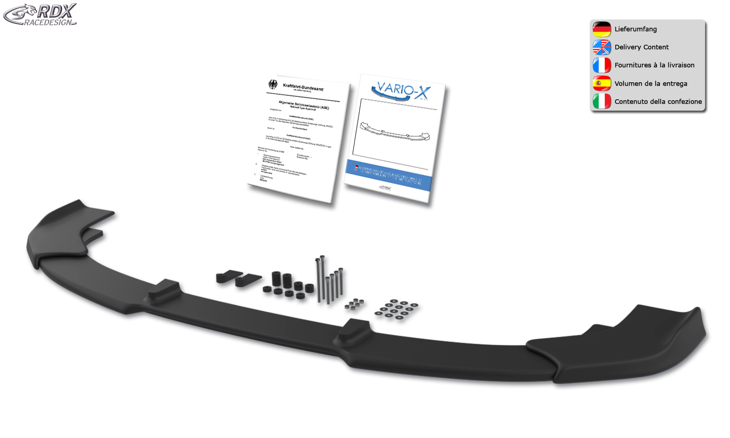 RDX VARIO-X esispoiler – Toyota Yaris (XPA1)