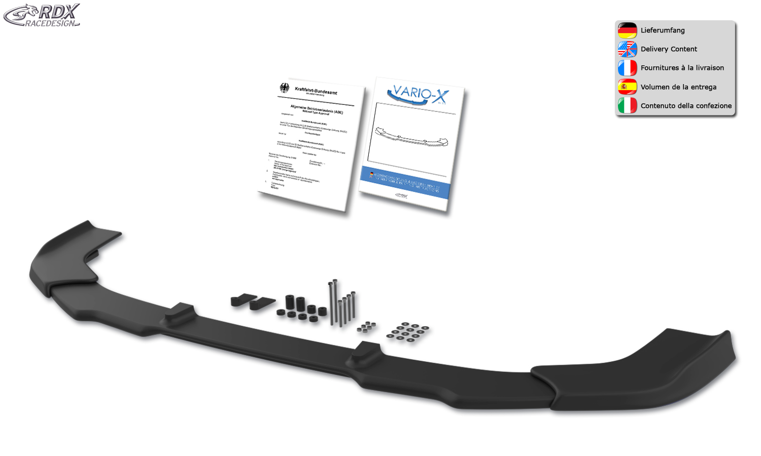 RDX VARIO-X esispoiler – Toyota Yaris GR (XPA1)