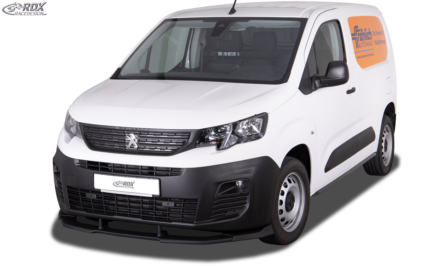 RDX VARIO-X front splitter – Citroën Berlingo, Peugeot Partner & Rifter, Opel Combo, Toyota ProAce City (type E, 2018–)