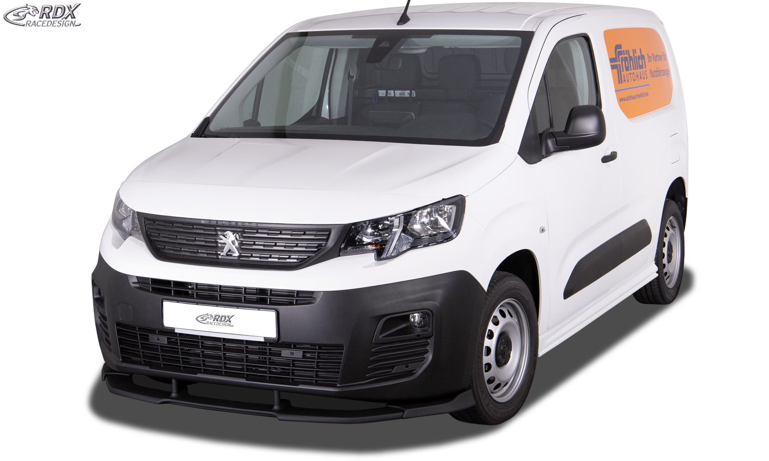 RDX VARIO-X front splitter – Citroën Berlingo, Peugeot Partner & Rifter, Opel Combo, Toyota ProAce City (type E, 2018–)