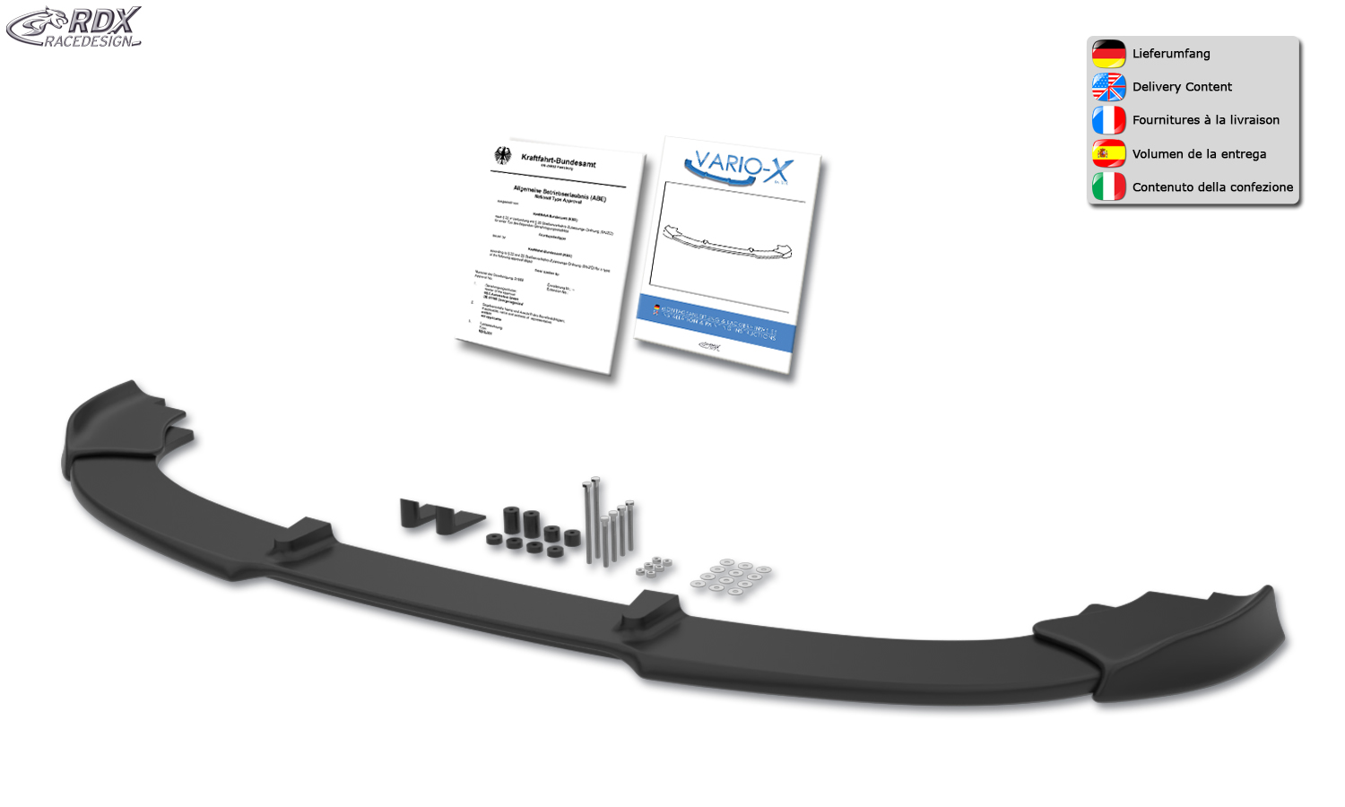 Передний сплиттер RDX VARIO-X – BMW 3 серии E92/E93 2010–2013
