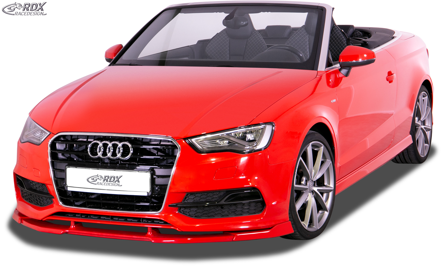 RDX VARIO-X front splitter – Audi A3 8V7 convertible convertible/S3 convertible convertible (S-Line-/S3 front bumper. –2016)