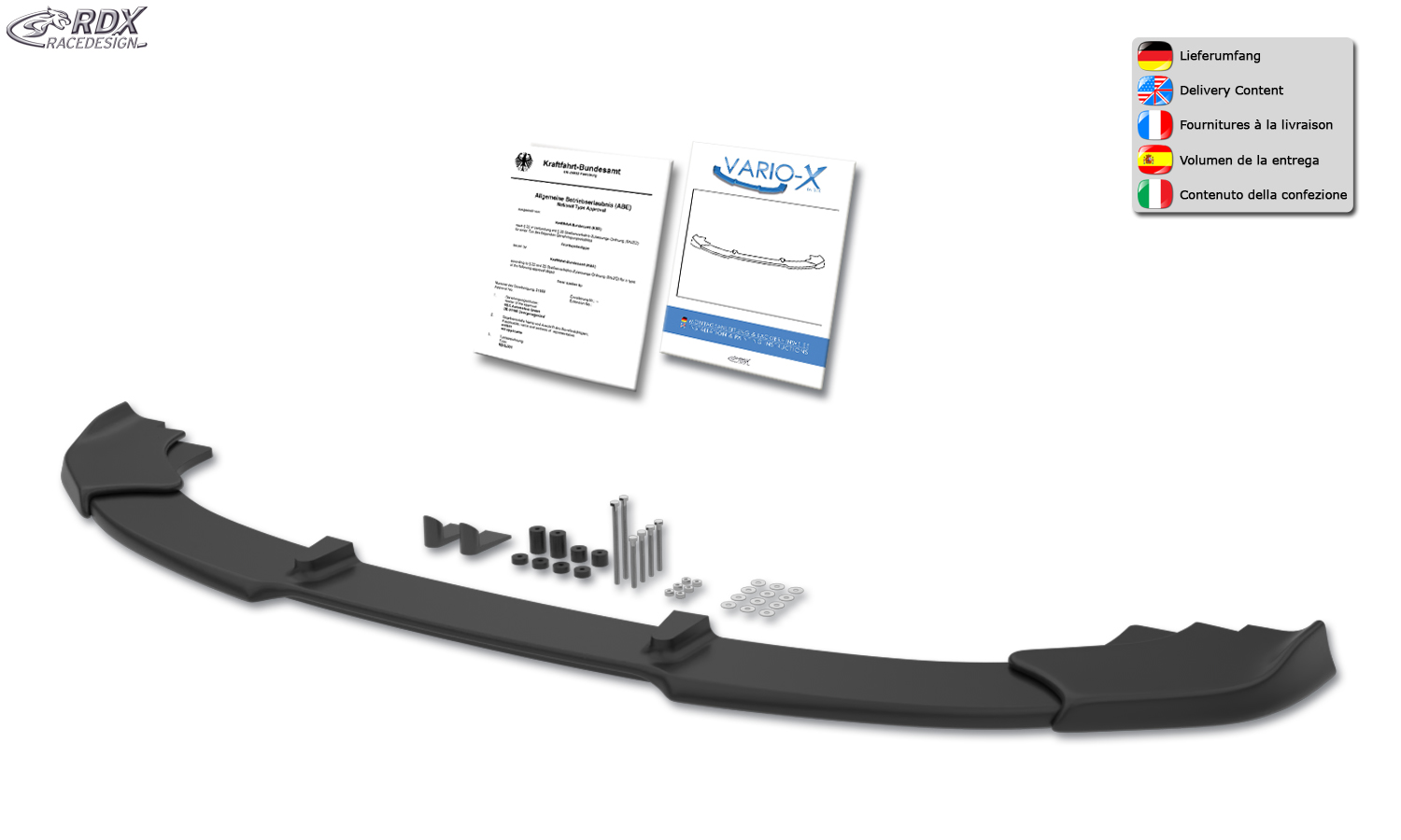 RDX VARIO-X esispoiler – BMW 3 GT F34