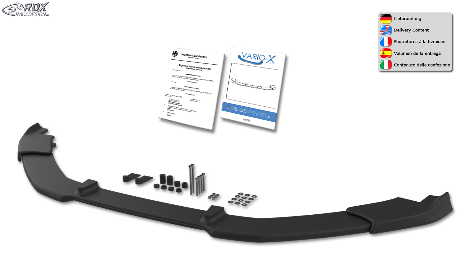 RDX VARIO-X esispoiler – Volkswagen Golf 6 Plus (2008–2014)