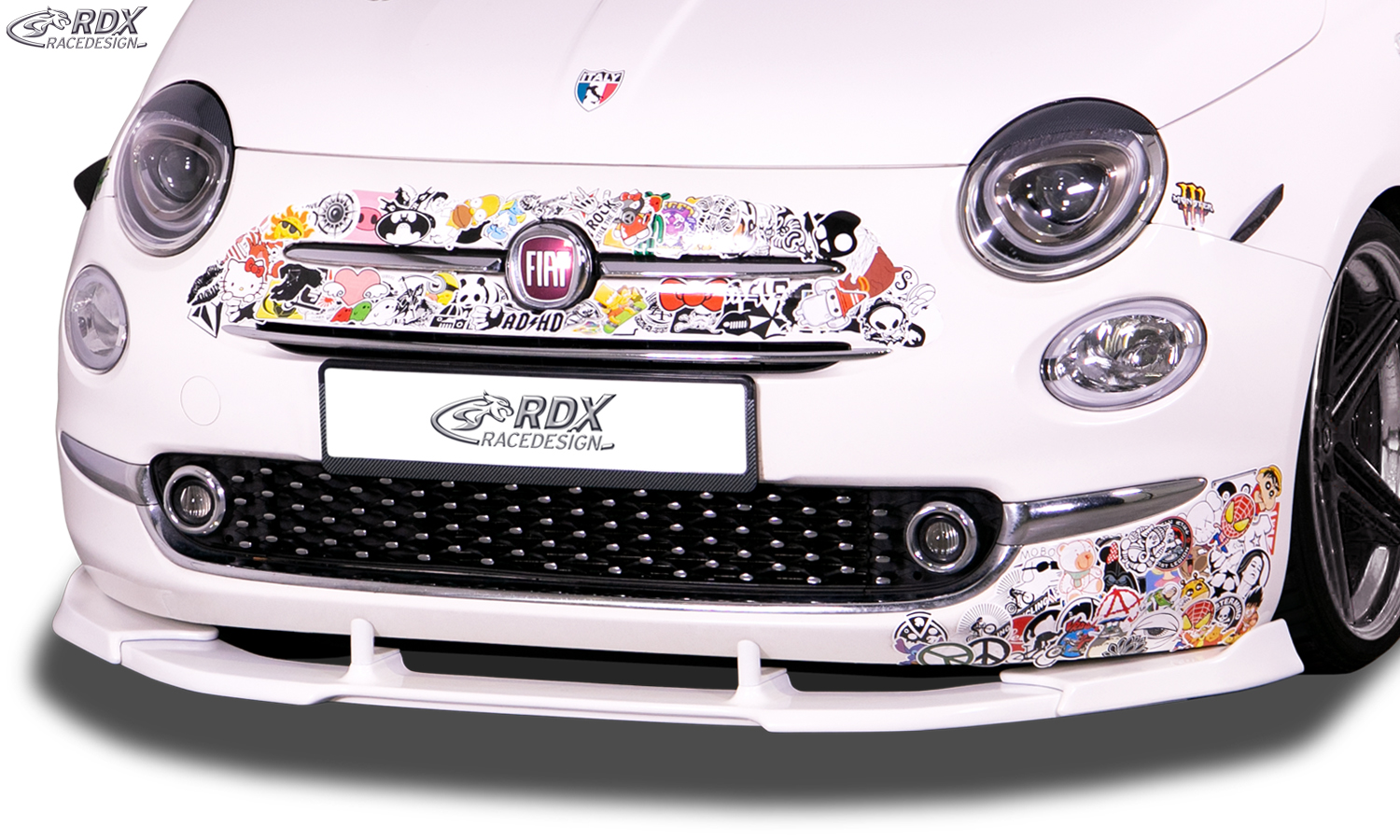 Передний сплиттер RDX VARIO-X – Fiat 500 2016–