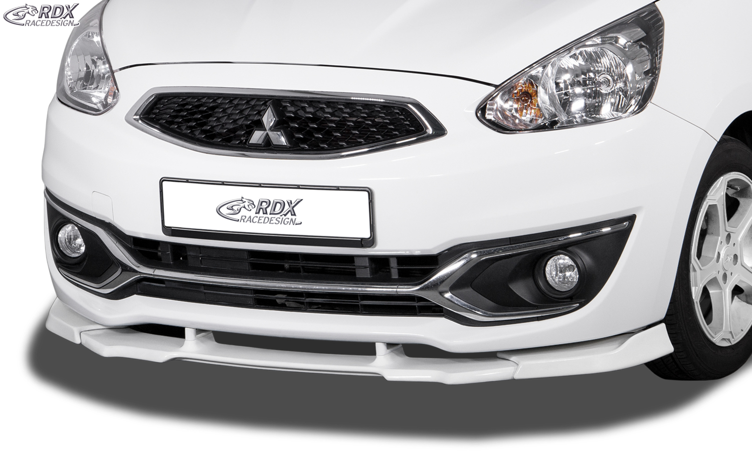 RDX VARIO-X front splitter – Mitsubishi Space Star & Mirage (2016–)