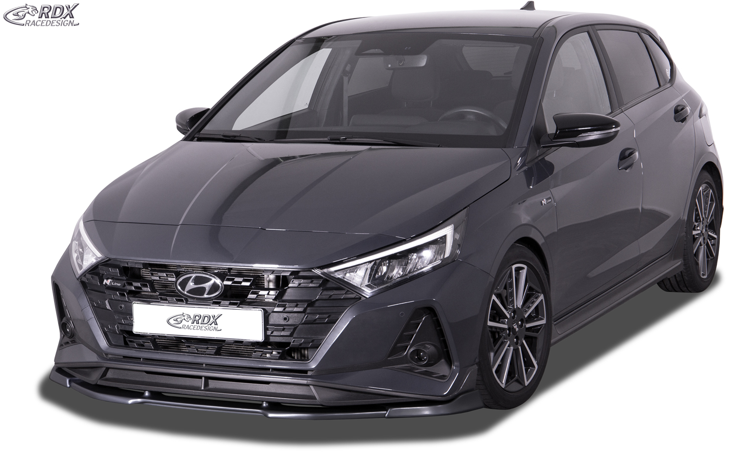 RDX VARIO-X front splitter – Hyundai i20 N-Line/N/N Perf. (BC3/BI3 | 2020–2024)