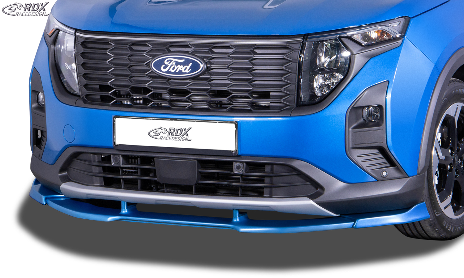 RDX VARIO-X front splitter – Ford Transit Courier & Tourneo Courier (N1P/N3P/2024–)