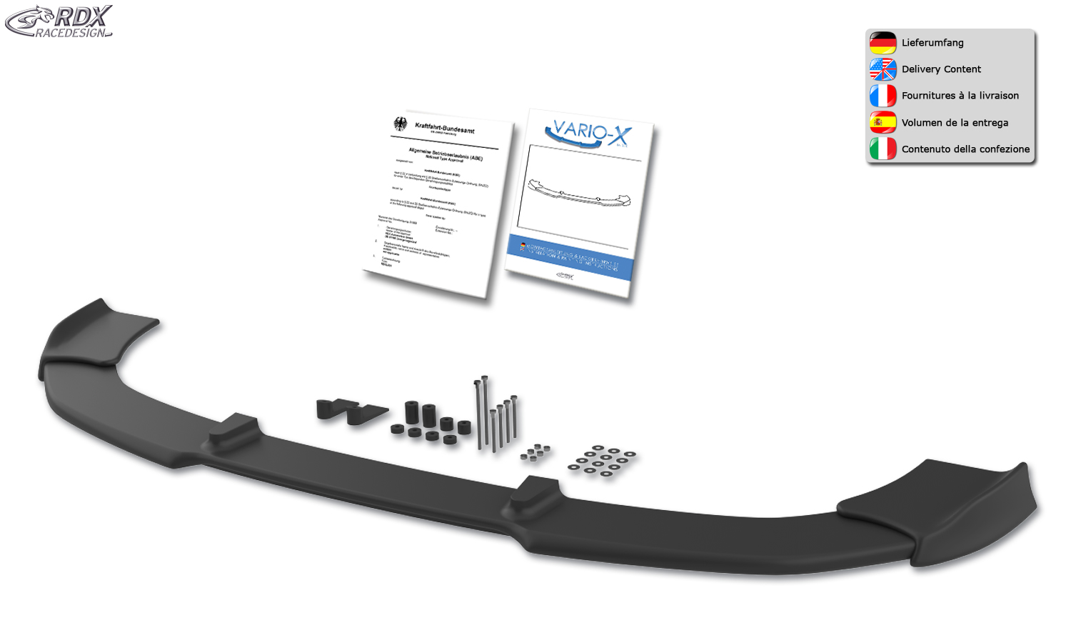RDX VARIO-X esispoiler – Ford Focus 1 2001–