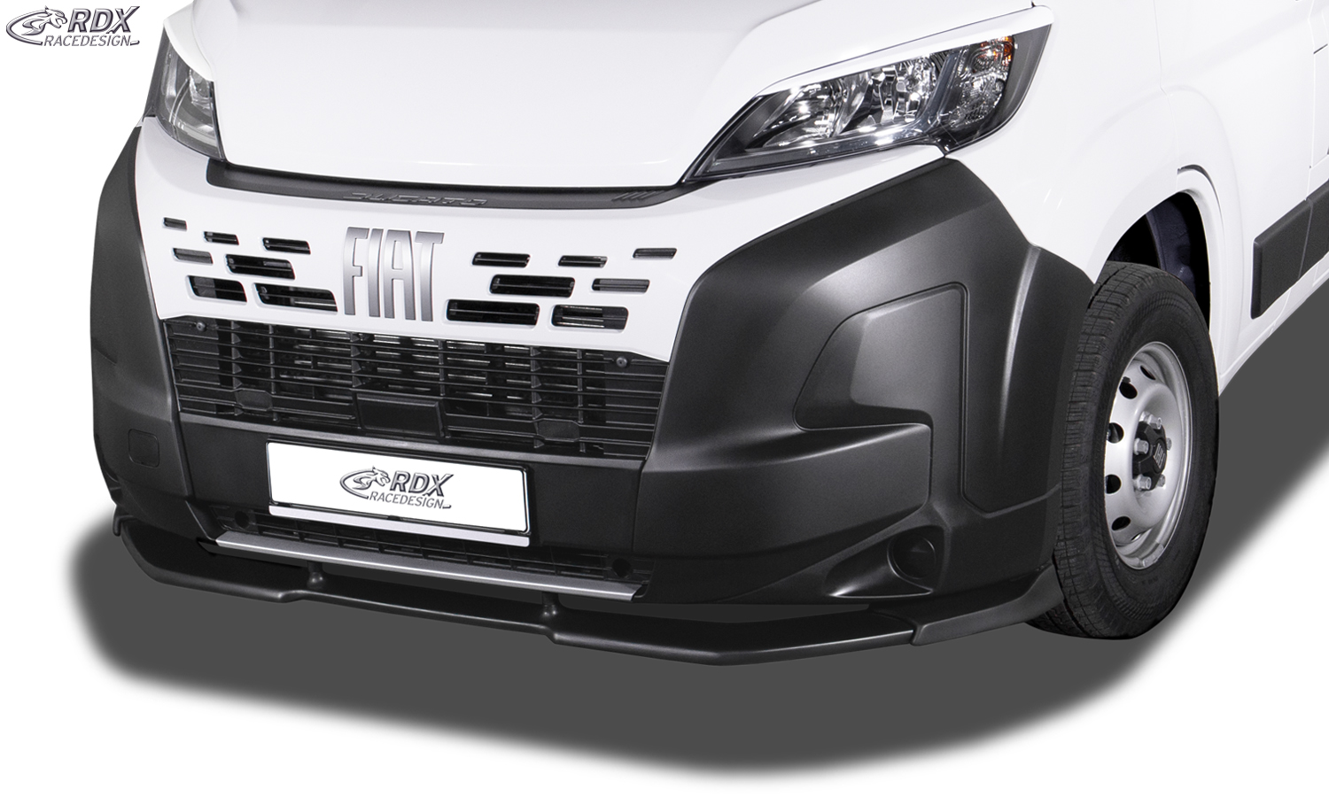 RDX VARIO-X front splitter – Fiat Ducato & Citroën Jumper/Relay & Peugeot Boxer & Opel Movano & Toyota ProAce Max & Iveco eSuperJolly & RAM ProMaster (2024–)