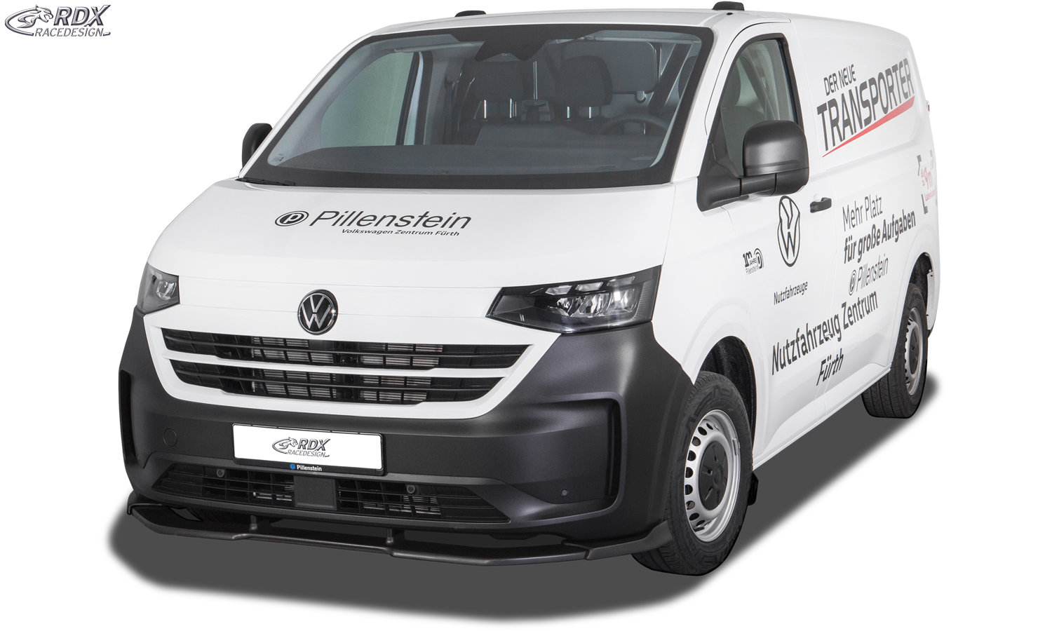 Передний сплиттер RDX VARIO-X – Volkswagen Transporter/Shuttle/Caravelle (2025–)