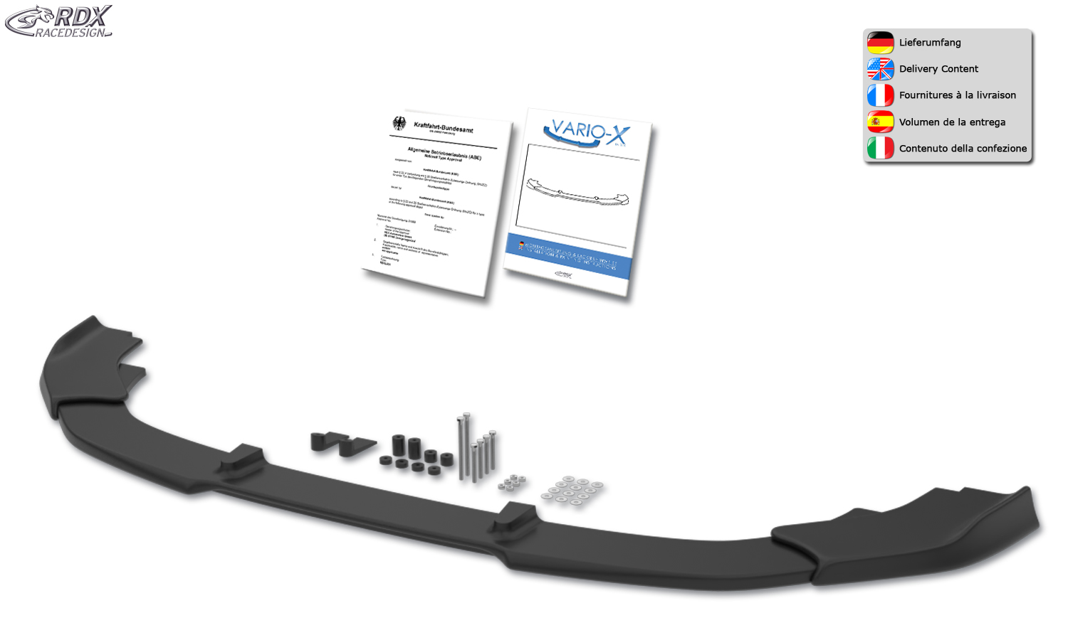 RDX VARIO-X esispoiler – Hyundai KONA (2020–2023) N/N-Line