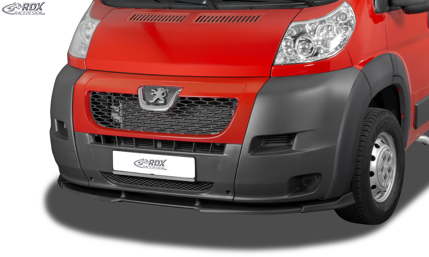Передний сплиттер RDX VARIO-X – Fiat Ducato и Citroën Jumper/Relay и Peugeot Boxer (2006–2014) (с расширителями колёсных арок, eG Heavy/Maxi)