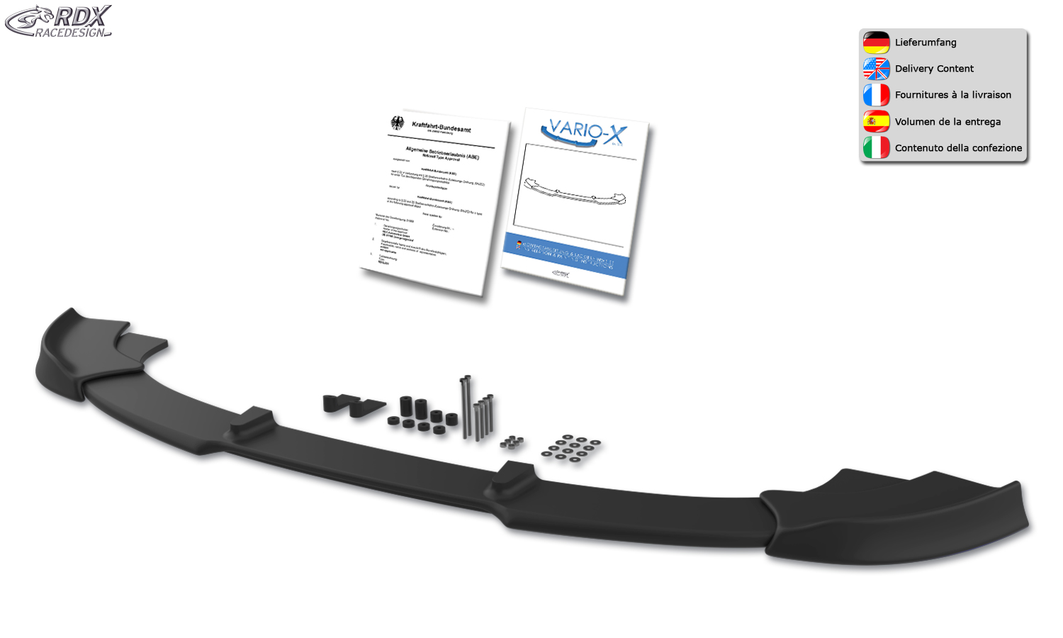 RDX VARIO-X esispoiler – Hyundai Genesis kupee 2012–2016