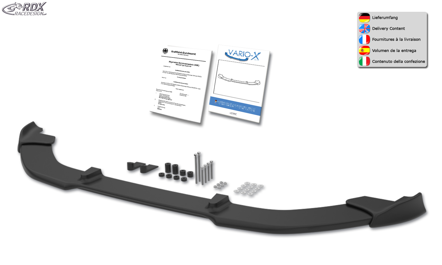 RDX VARIO-X esispoiler – Kia Picanto tüüp TA