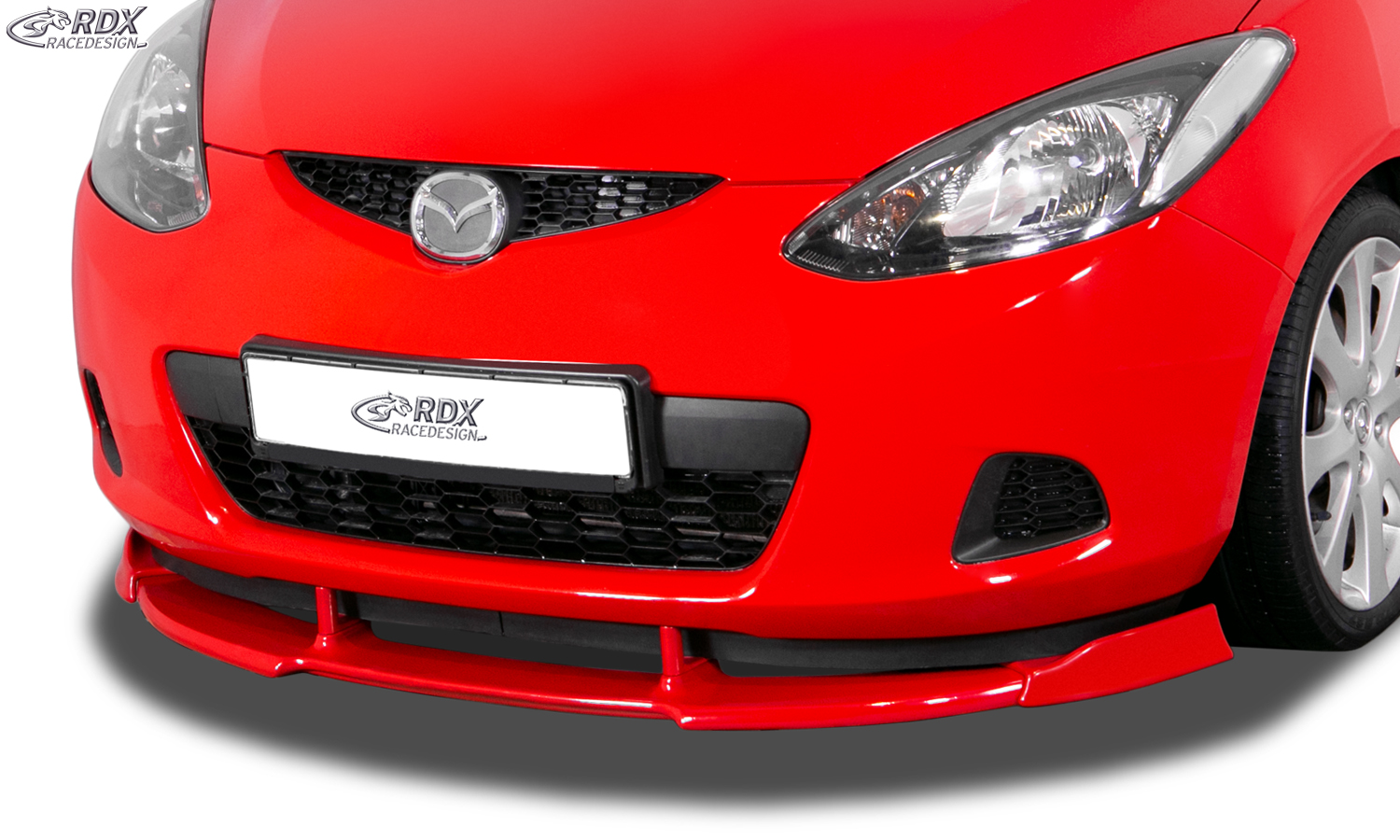 RDX VARIO-X front splitter – Mazda 2 (DE) 2007–2010