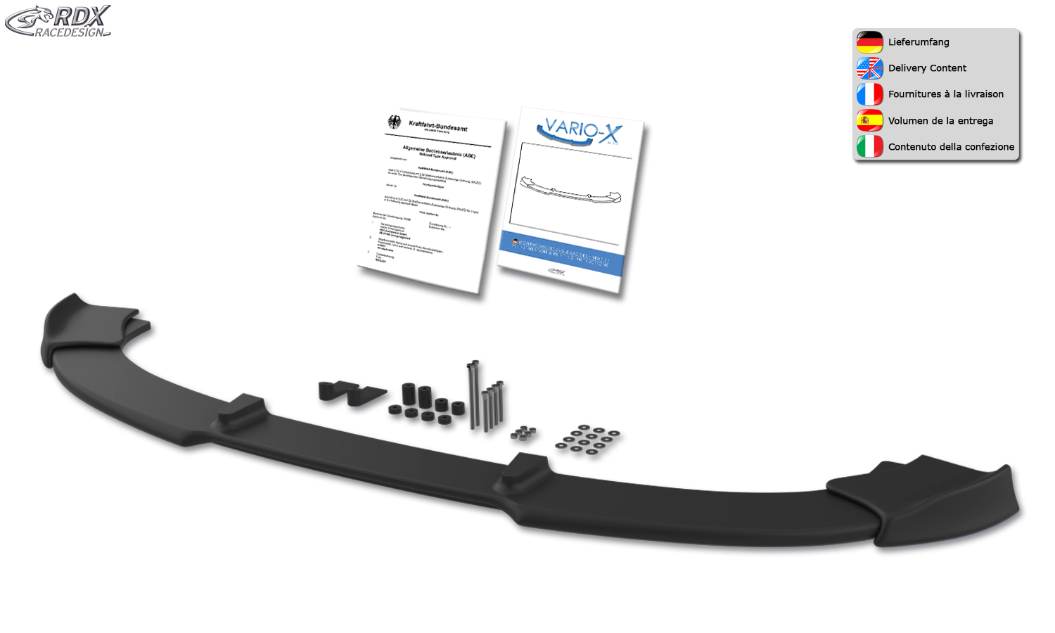 RDX VARIO-X esispoiler – Mercedes-Benz SLK R170 2000–