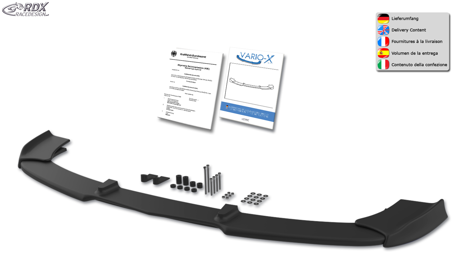 RDX VARIO-X esispoiler – Mercedes-Benz E-class A207/C207 –2013