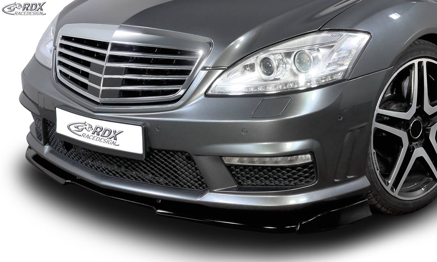 RDX VARIO-X front splitter – Mercedes-Benz S-class W221 AMG 2009–
