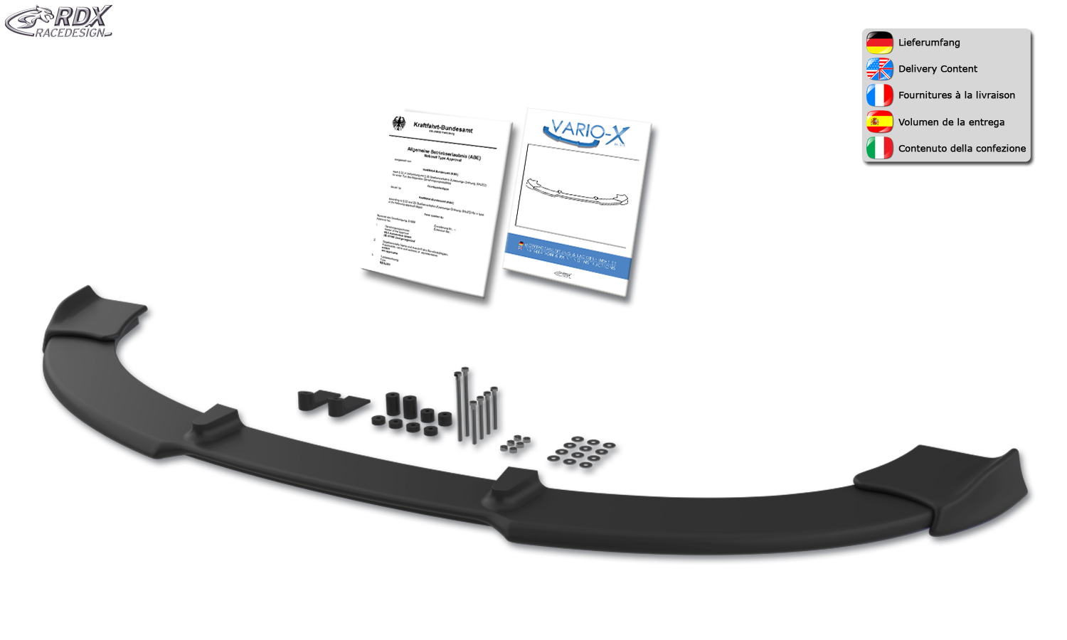 RDX VARIO-X esispoiler – Opel Corsa D Facelift 2010–