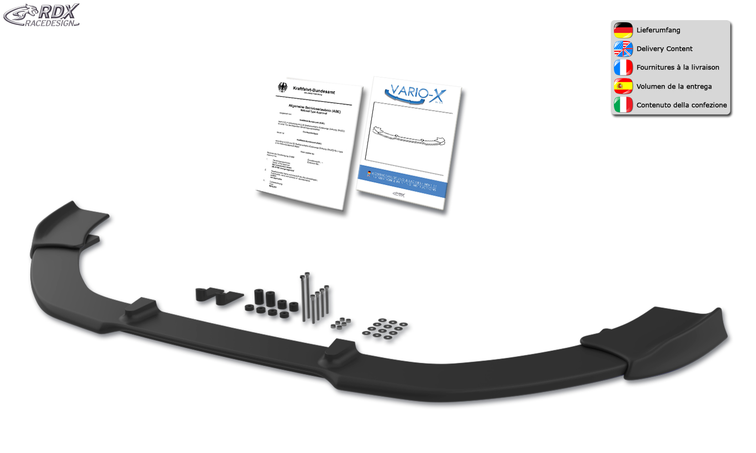 RDX VARIO-X esispoiler – Opel Astra J OPC
