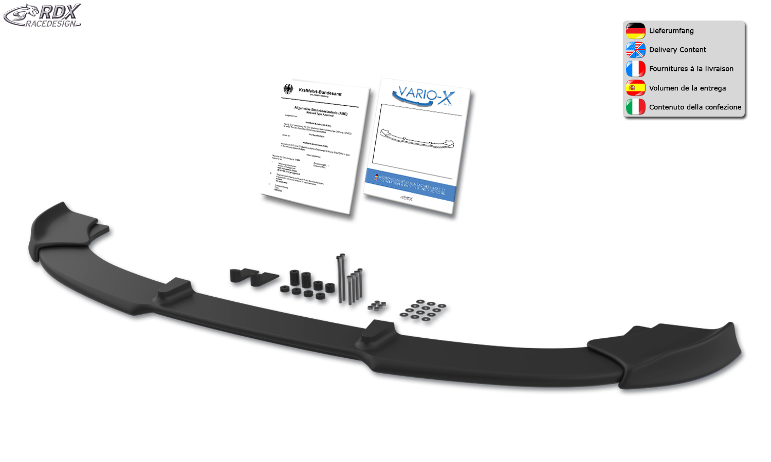 RDX VARIO-X esispoiler – Renault Twingo 2 RS Phase 1