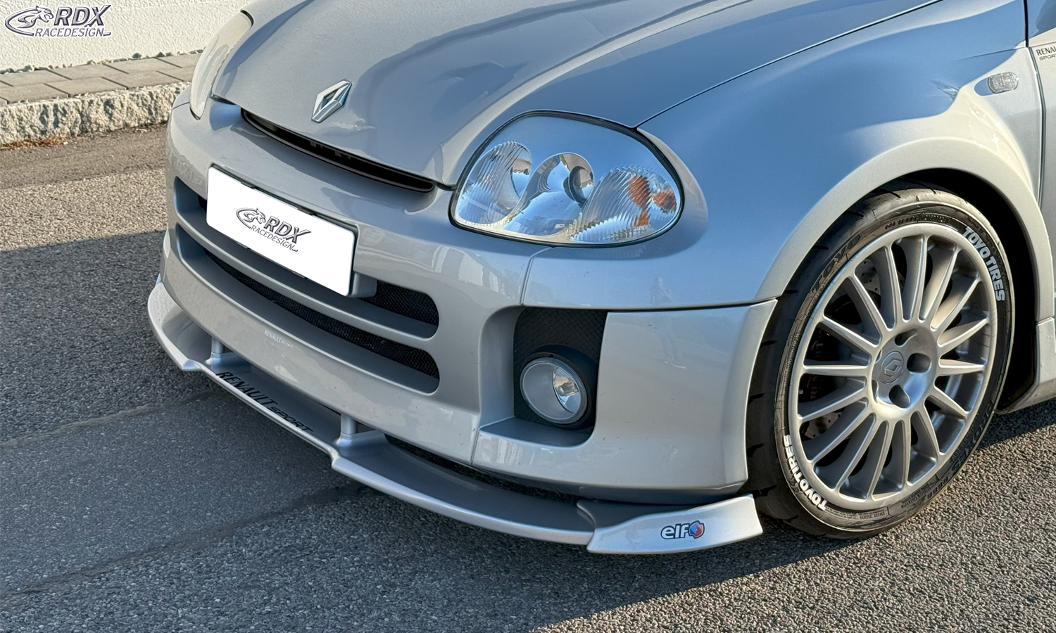 RDX VARIO-X front splitter – Renault Clio 2 V6
