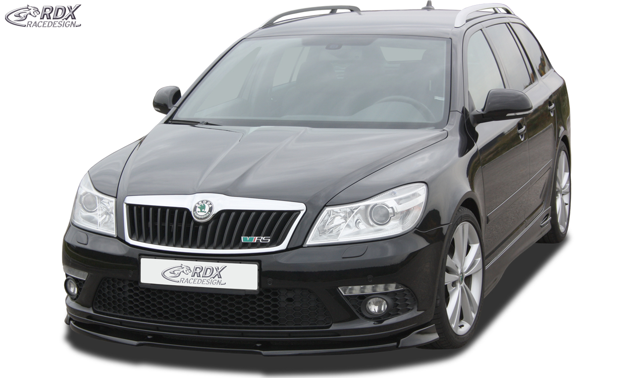 Передний сплиттер RDX VARIO-X – Škoda Octavia 2 RS рестайлинг тип 1Z 2008–