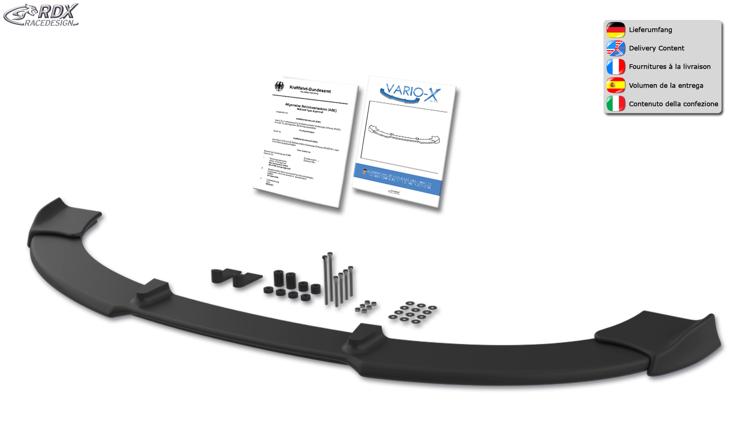 RDX VARIO-X esispoiler – Suzuki Swift (2005–) Sport