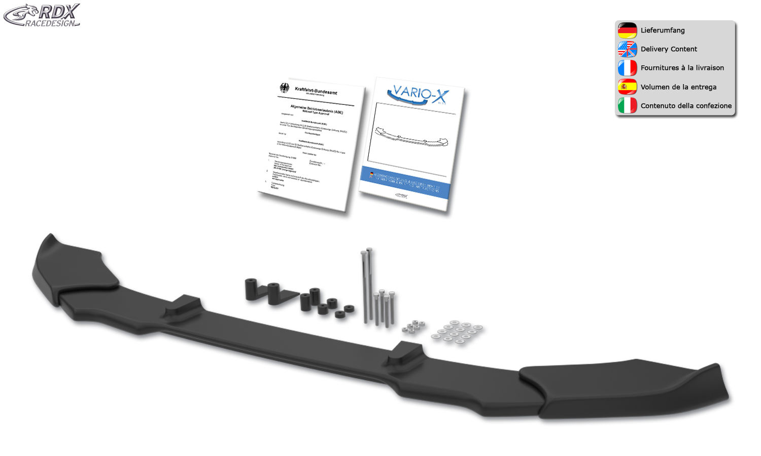 RDX VARIO-X esispoiler – Volkswagen Up (–2016)