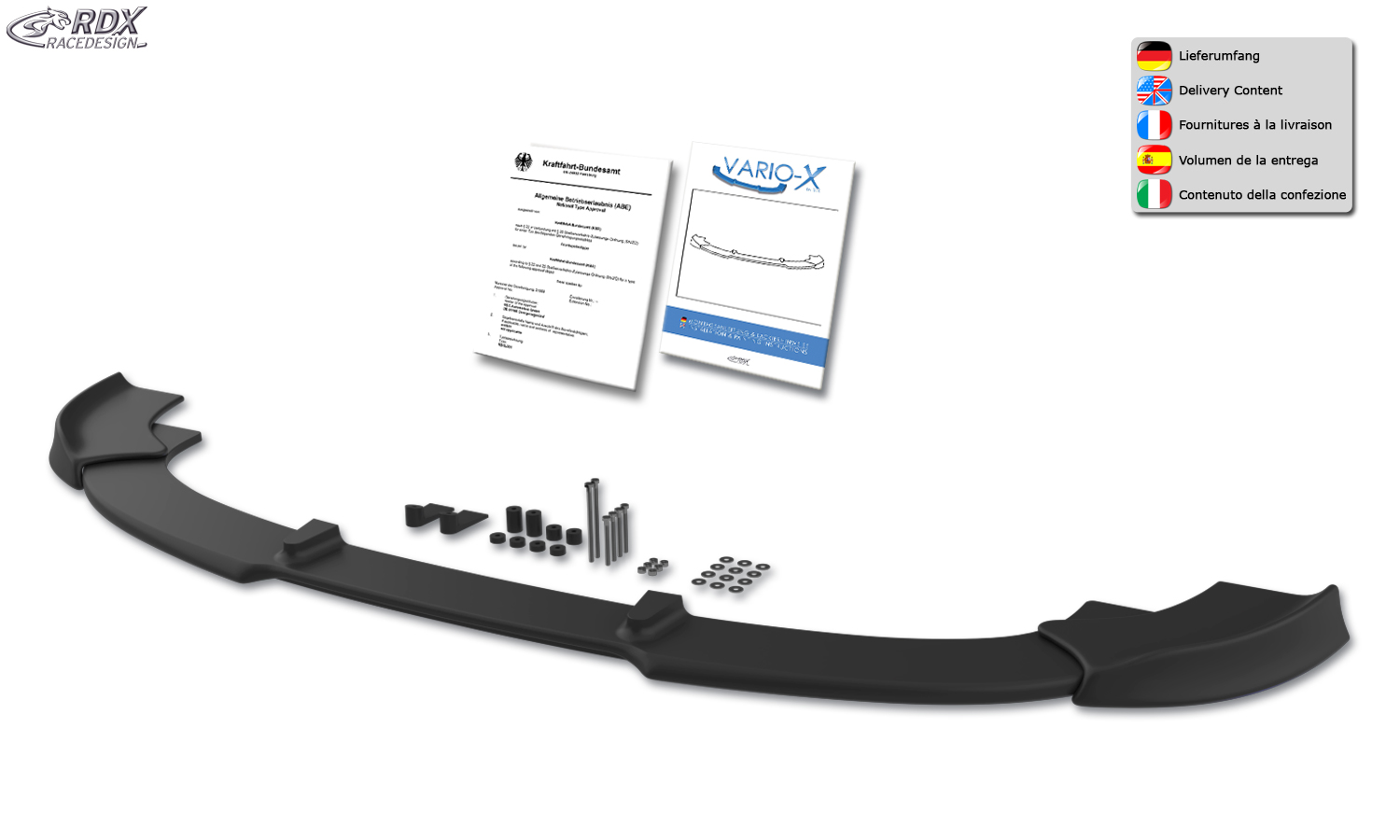 RDX VARIO-X esispoiler – Volkswagen T5 2009–