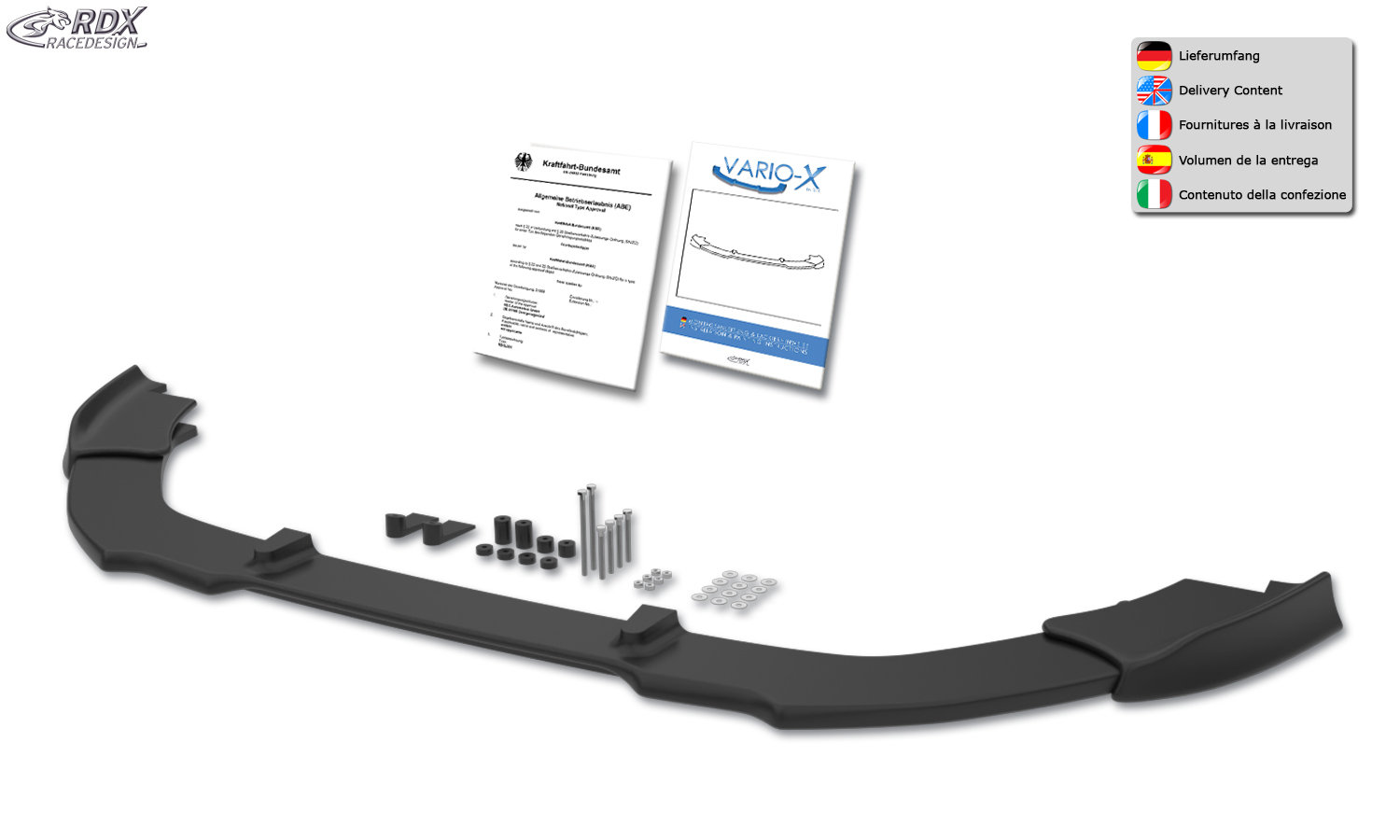 RDX VARIO-X esispoiler – Ford Focus 3 ST (2012–)
