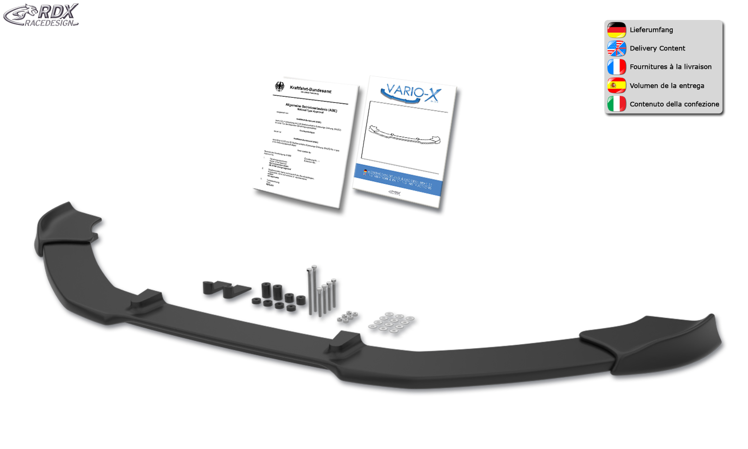 RDX VARIO-X esispoiler – Volkswagen Tiguan (2007–2011)