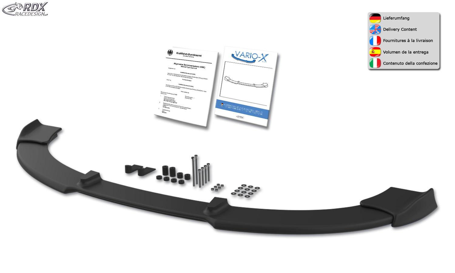 RDX VARIO-X esispoiler – Opel Corsa D –2010 OPC-Line