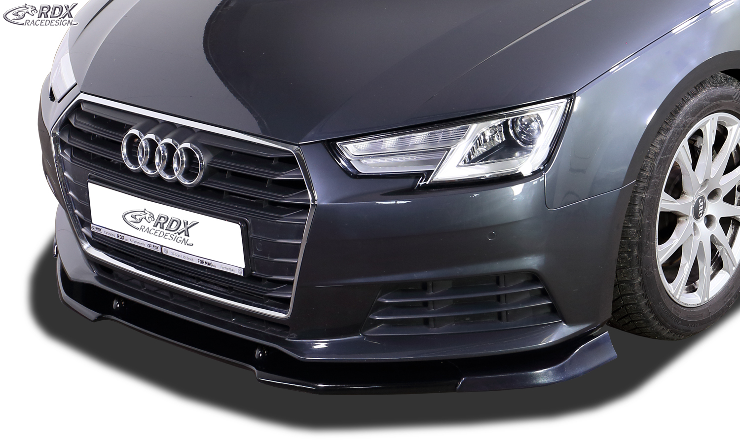 Передний сплиттер RDX VARIO-X – Audi A4 8W B9 (–2019)
