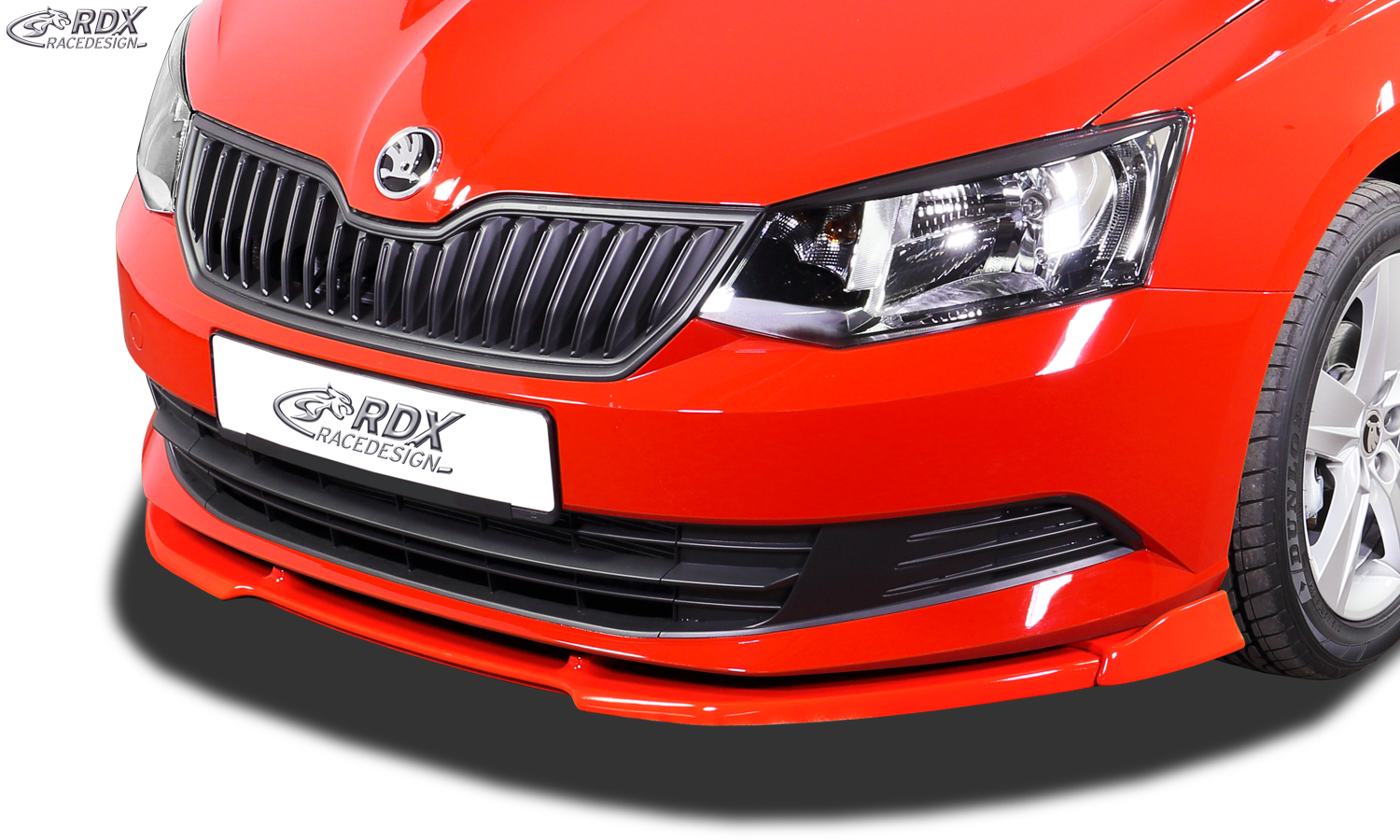 RDX VARIO-X front splitter – Škoda Fabia 3 (5J/NJ) 2014–2019