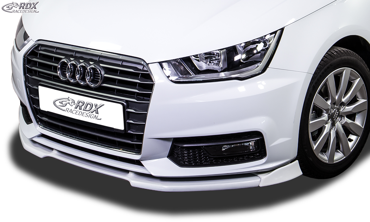 RDX VARIO-X esispoiler – Audi A1 8X ja A1 8XA Sportback (01/2015–, mitte S-Line)