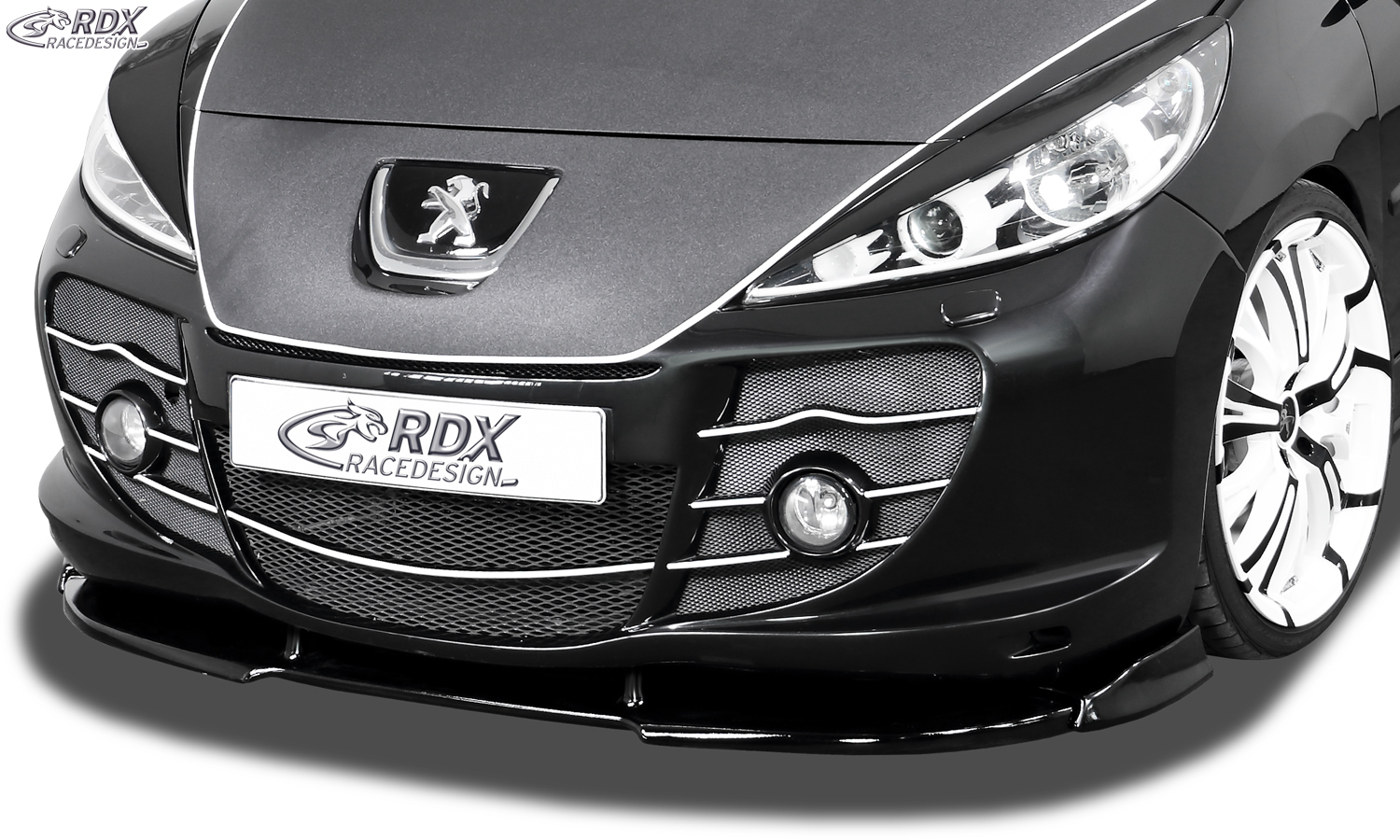 Передний сплиттер RDX VARIO-X – Peugeot 207 с Abbes-Front