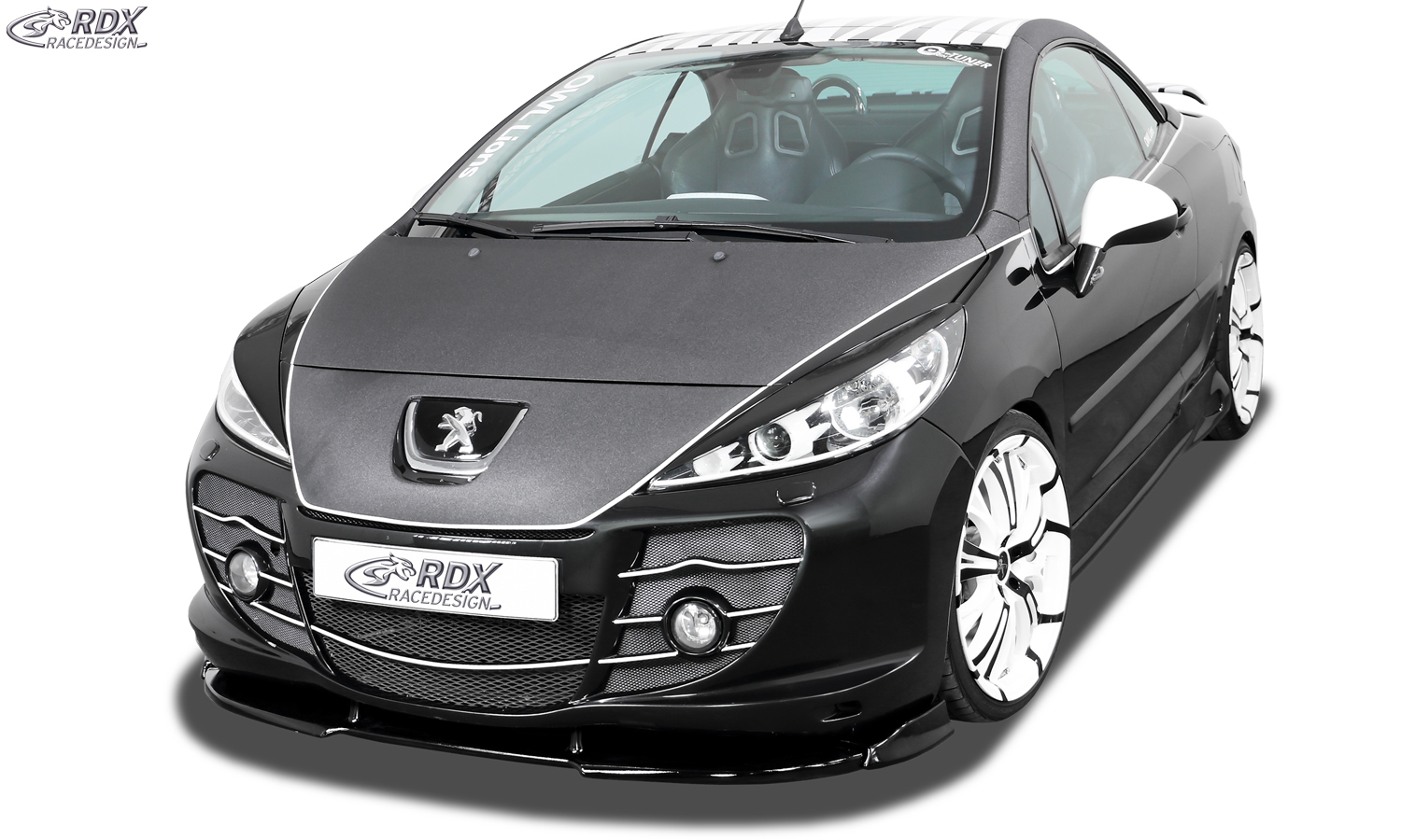 Передний сплиттер RDX VARIO-X – Peugeot 207 с Abbes-Front