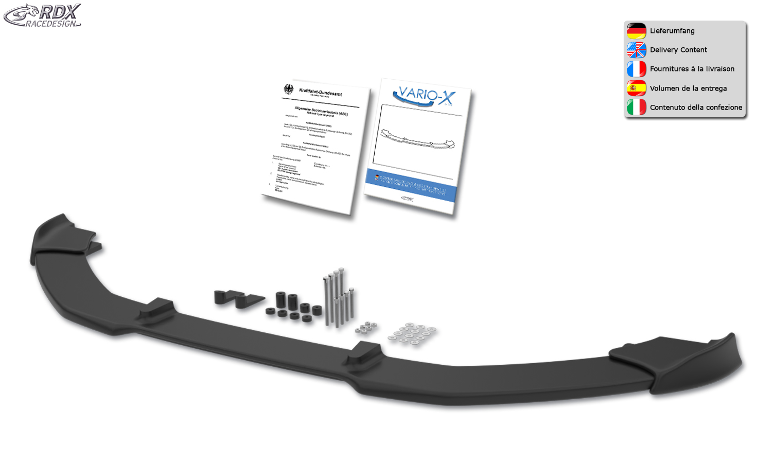RDX VARIO-X esispoiler – Hyundai i20 (GB | 2014–2018)