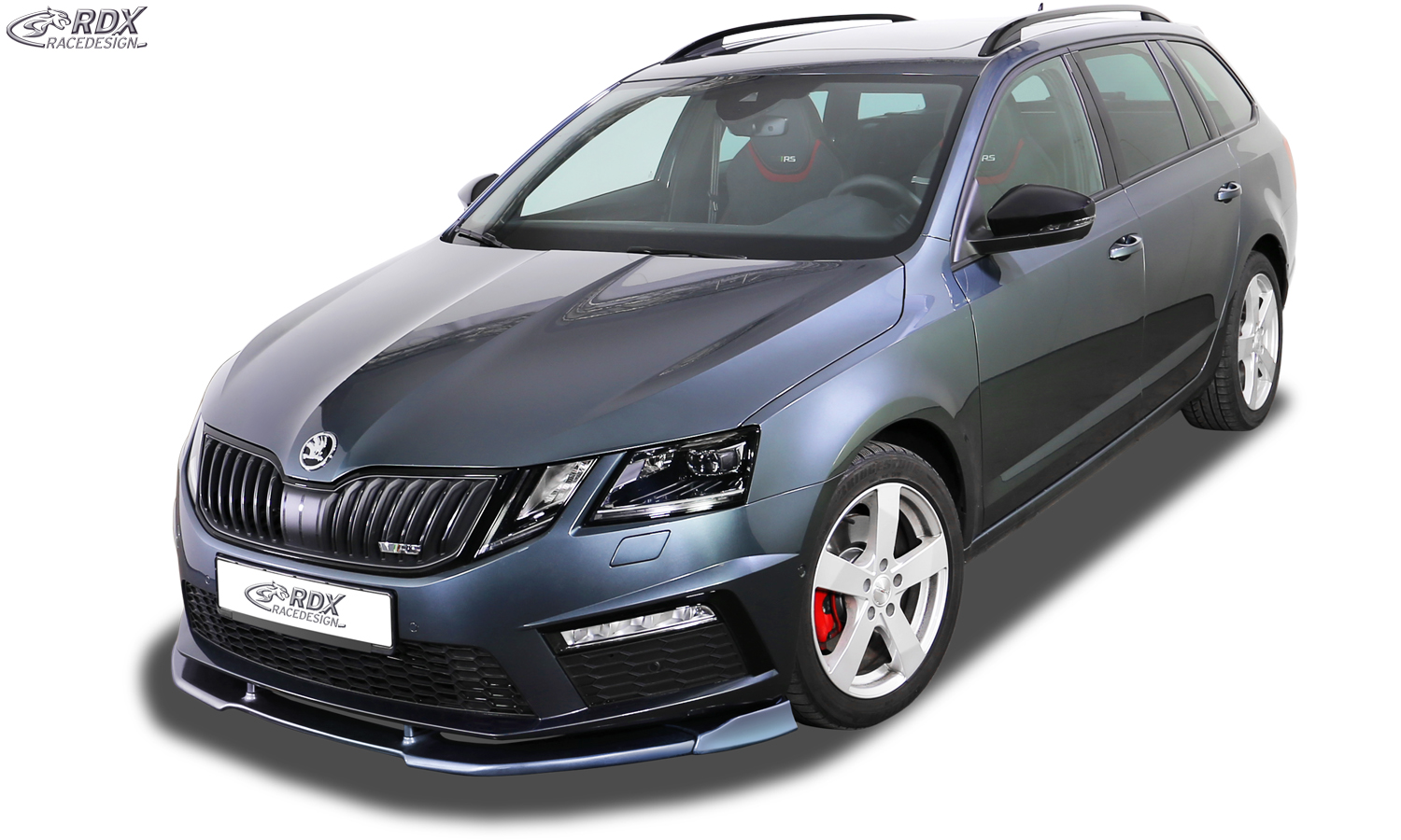 RDX VARIO-X front splitter – Škoda Octavia 3 (5E) RS facelift 2017–
