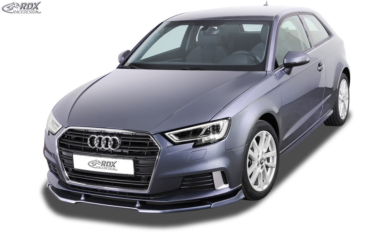 Передний сплиттер RDX VARIO-X – Audi A3 8V, 8VA Sportback, 8VS седан (рестайлинг 2016–)