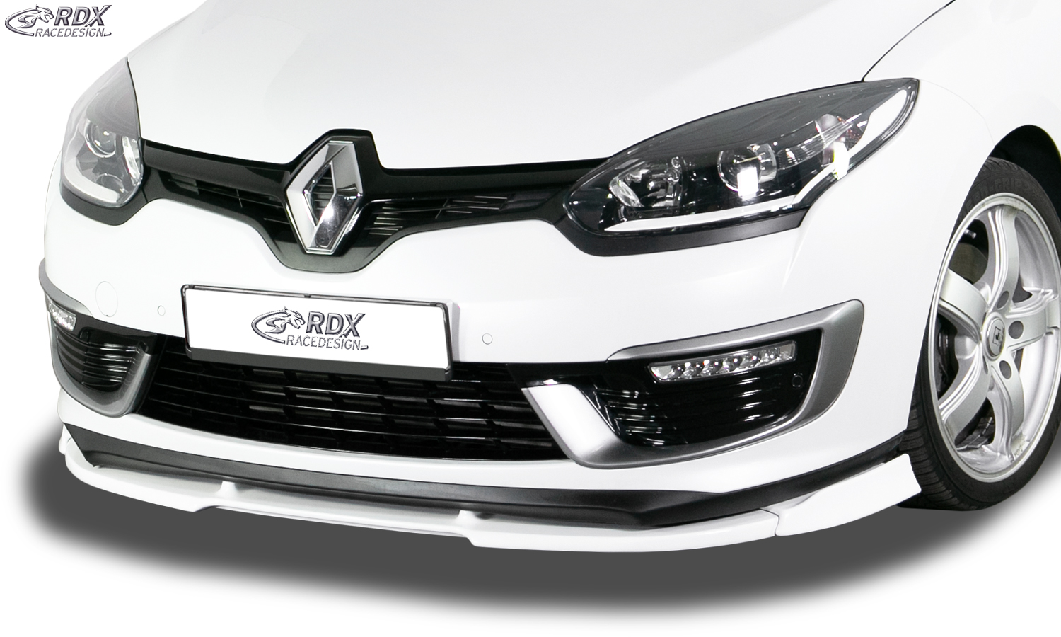RDX VARIO-X front splitter – Renault Megane 3 GT/GT-Line 2014–