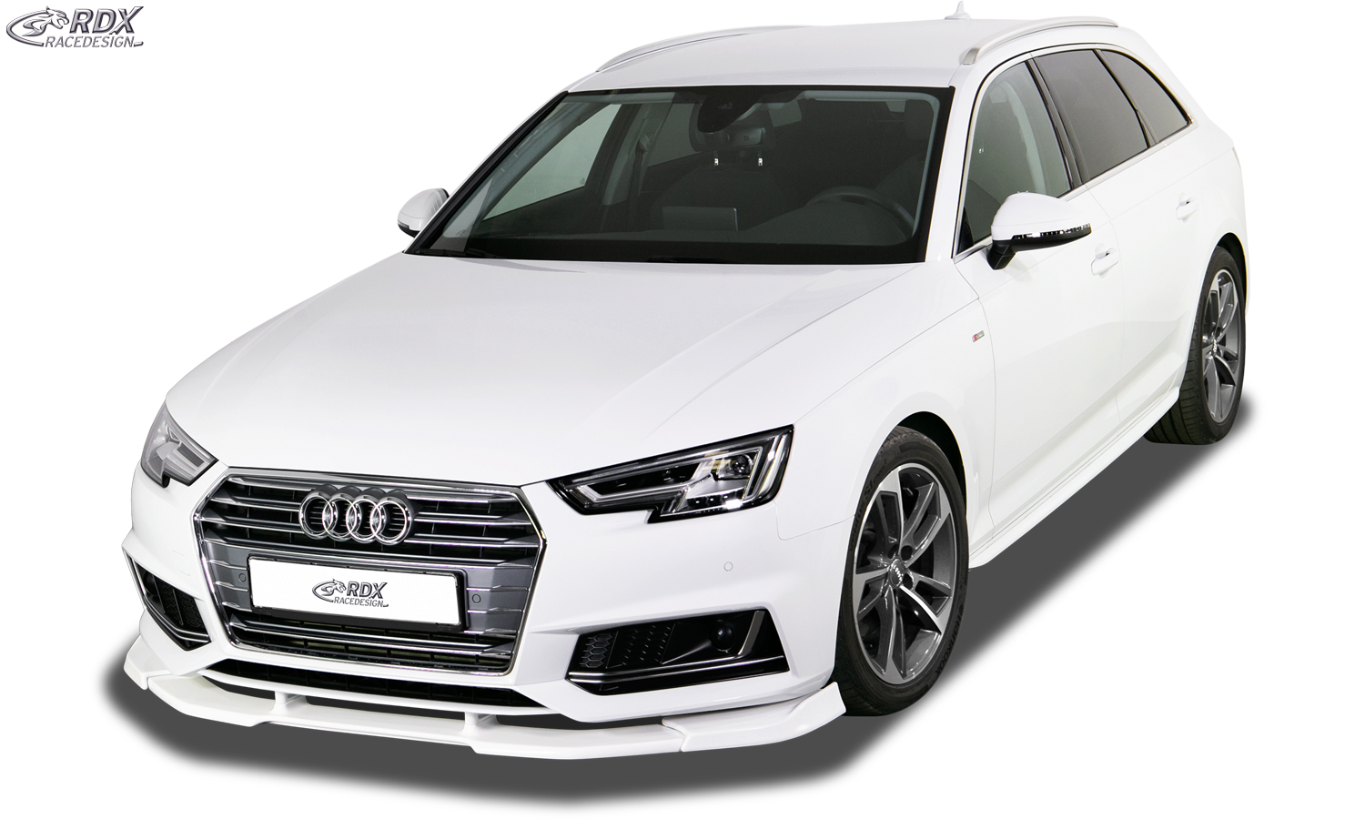RDX VARIO-X esispoiler – Audi A4 8W B9 (–2019, S-Line- ja S4-Frontbumper)