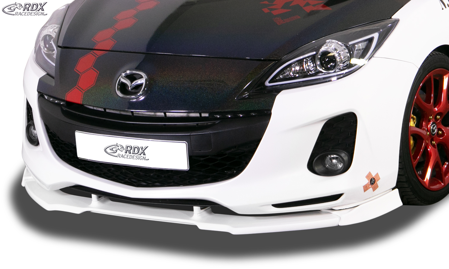 RDX VARIO-X front splitter – Mazda 3 (BL) 2011–2013