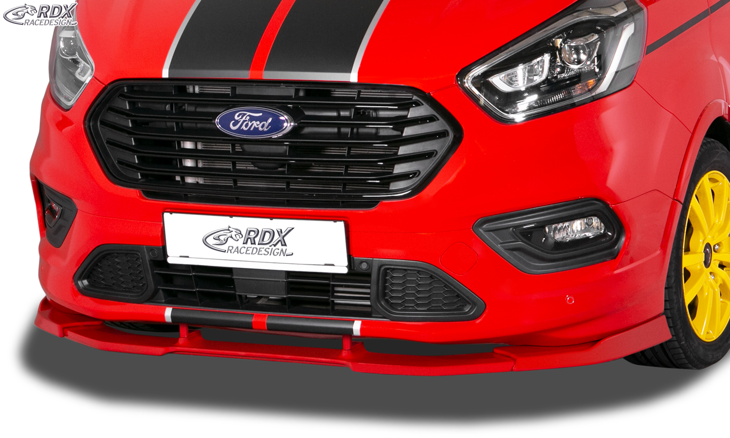 RDX VARIO-X front splitter – Ford Transit Custom/Tourneo Custom ST-Line 2018–
